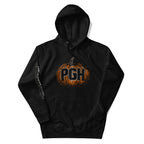 Pittsburgh Pumpkin Design on Black hoodie