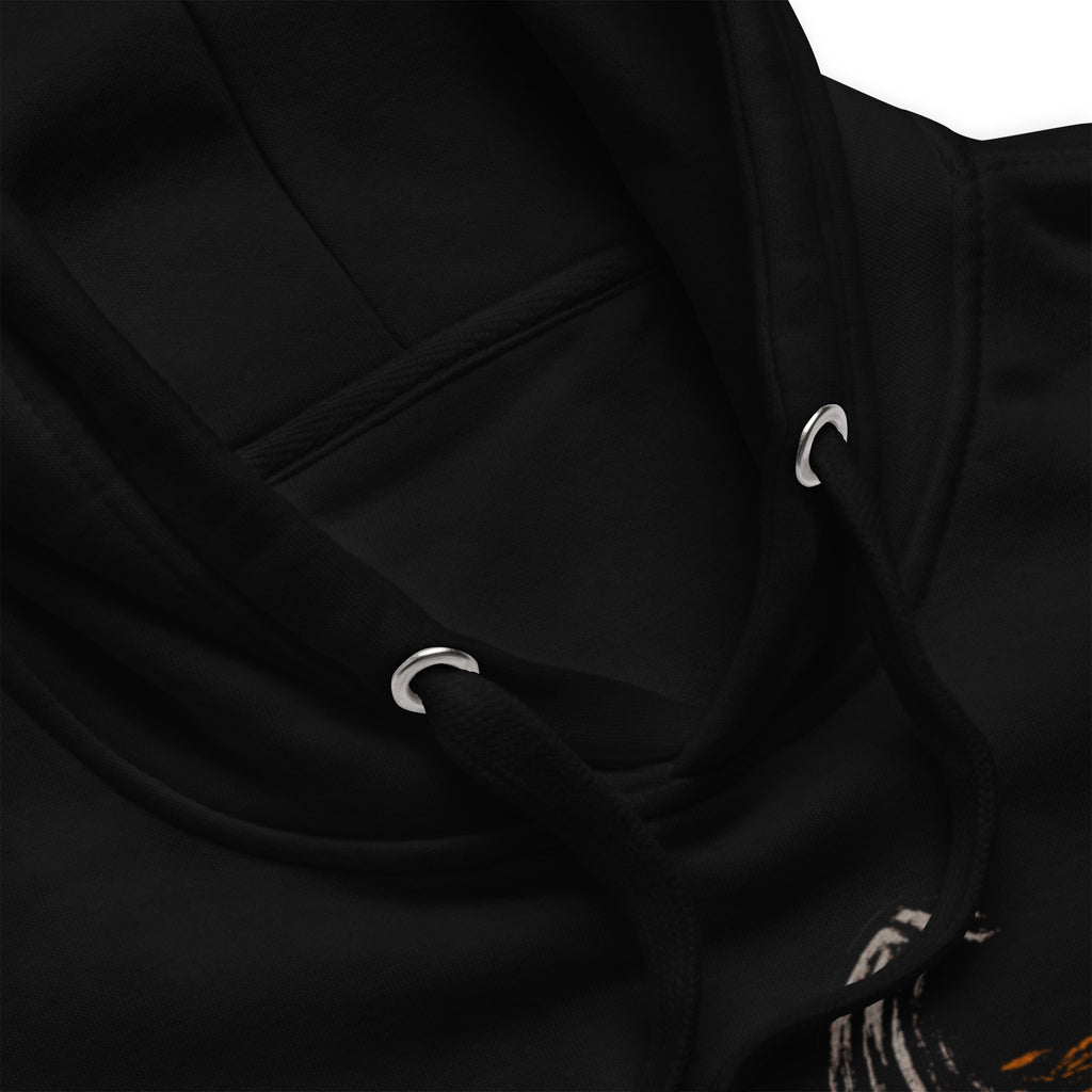 Image showing metal eyelets on black hoodie