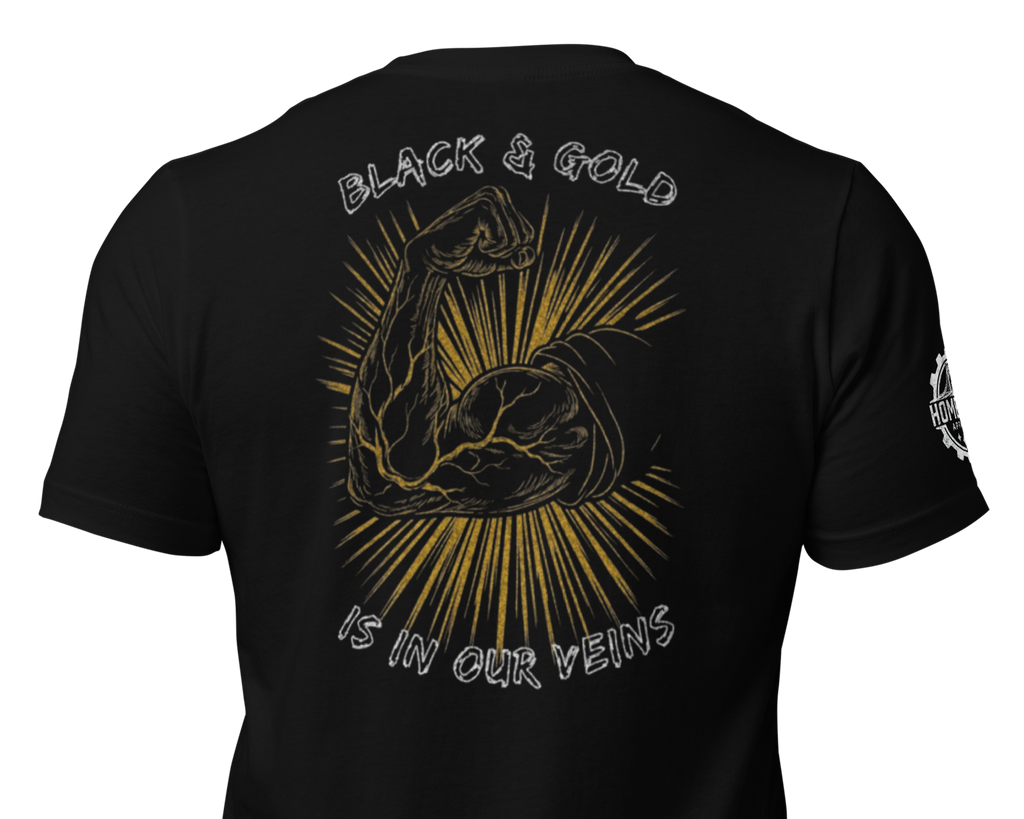 Black & Gold is in Our Veins T-Shirt